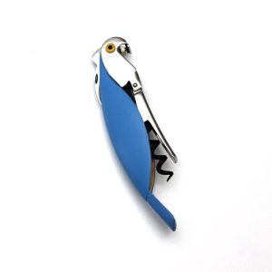 Alessi Italy Parrot Corkscrew Alessandro Mendini Blue Sommelier Corkscrew