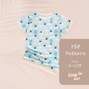 PDF Sewing Patterns for Kids – Girls Nightgown Pattern | Nightgown Sewing Pattern | Girls Pattern | Pajamas Pattern | Kids Sewing Patterns