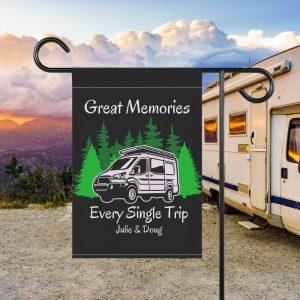 Custom Camping Signs Family Camping RV Sign Camper Sign Personalized Flag Camping Accessories Camping Flag Gift for Campers Custom Camper