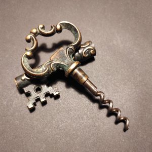 Vintage Brass Corkscrew Antique Key Bottle Opener – Old Brass Wine Bottle Opener