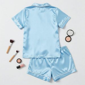 Flower Girl Getting Ready Outfit, Junior Bridesmaid Pajamas, Matching Bridesmaid PJs, Personalized Gifts for Birthday, Flower girl Gifts