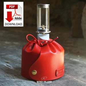 Camping Accessory: Handmade Leather Gas Canister Warmer Pattern / sleeve stove cover