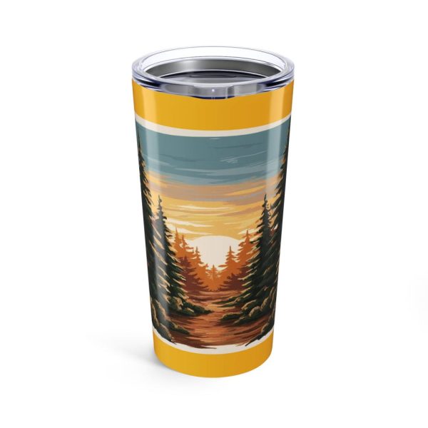 Sunset Forest Tumbler 20oz, Adventure Mug, Nature, Camping Accessory, Eco-Friendly Drinkware, gift for mom, gift for her, gift for him