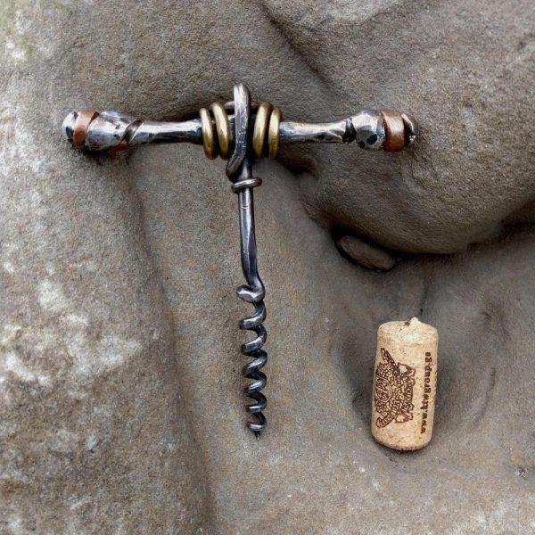 Iron gift, stainless steel corkscrew,wine cork remover, 6th anniversary, 6 years anniversary, gift for him, open the wine, housewarming gift