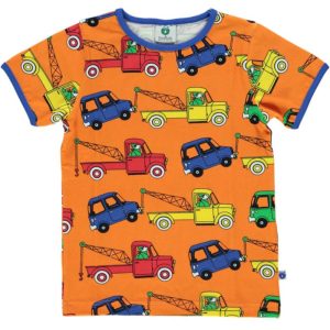 Smafolk Cars & Tow Trucks T-Shirt – Orange (Last one! 9-10y)